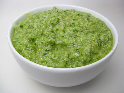 garlic scape pesto