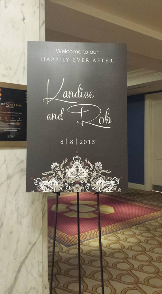 rob and kandice wedding begins